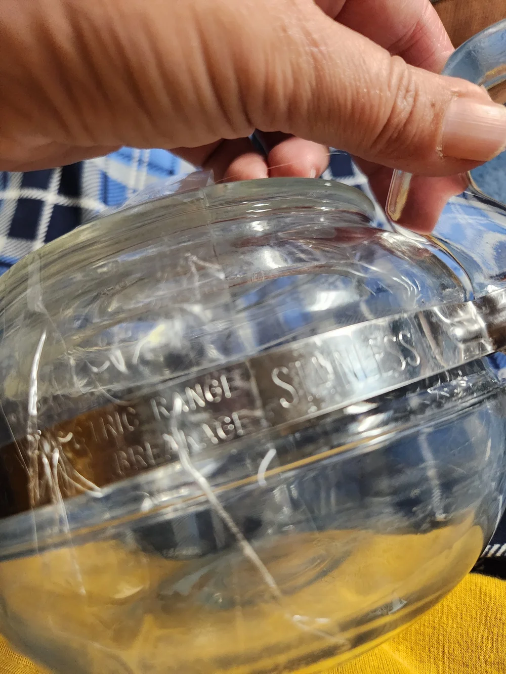 Pyrex clear glass
